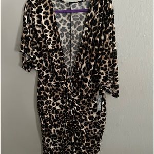 Animal print dress for anytime.